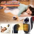 Ecoheat Indoor Ceramic Heater, 500w Wall Plug with Thermostat, Timer
