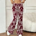 thumbnail image 4 of CHUMUD Womens Bohemia Flared Yoga Pants Stretchy High Waisted Flare Leggings Bell Bottom Bootcut Yoga Dress Pants Retro Floral Pants Travel Vacation, 4 of 6