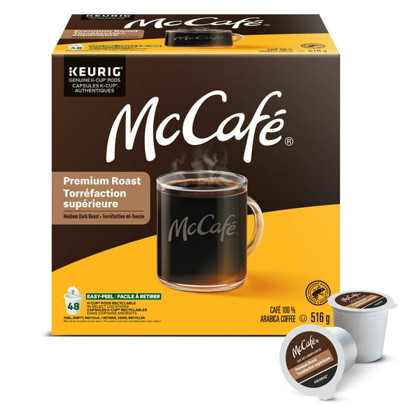 McCafé Premium Medium Dark Roast, K-Cup Coffee Pods, 48 count