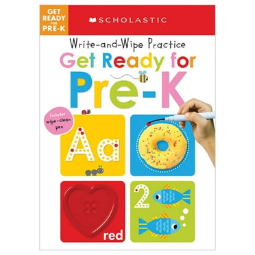 SCHOLASTIC: Get Ready for Pre-K Write and Wipe Practice: Scholastic Early Learners (Write and Wipe) (Board Book)