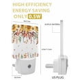thumbnail image 6 of Fall Night Lights Auto Sensor Sunflower Leaf Plug-in LED Nightlights Dusk to Dawn for Living Room, Bedroom, Hallway, Stairways Thanksgiving Wall Decor, Autumn Floral Eucalyptus Leaves Night Light, 6 of 9