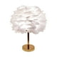thumbnail image 2 of Lámpara de de Plumas Pantalla de lámpara para La Decoración de La Habitación para hogar de La Cabecera Blanco, 2 of 9