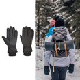 thumbnail image 3 of Cálido sin guantes Pantalla táctil Frío Impermeable a prueba de viento para el trabajo de ciclismo de invierno Hx 102 negro Cola Guantes cálidos, 3 of 7