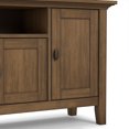 thumbnail image 6 of Simpli Home Simpli Home Redmond 72 inch Wide Solid Wood Transitional TV Stand in Rustic Natural Aged Brown For TVs up to 80 inches, 6 of 13