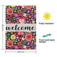 thumbnail image 5 of Spring Summer Multicolored Flower Leaves Garden Flag 28x40 Inch Double Side for Outdoor Courtyard Garden Decor Flowers Welcome Holiday Flag for Outside Decoration, 5 of 6