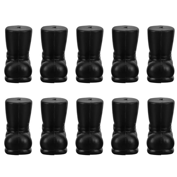 KAKOWELY 10 Pcs Bottes de Noël Père Noël Ornements Chaussures Décoratives à Thème de Noël Bricolage Bottes de Père Noël, 2.95"X2.76"X1.57 Pouces
