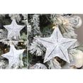 thumbnail image 2 of AuldHome Design Galvanized Star Ornaments (3-Pack, 7.5 Inch); Rustic Christmas Ornaments for Large Christmas Trees and Wreaths, Large 7.5 Inch Diameter, 2 of 8