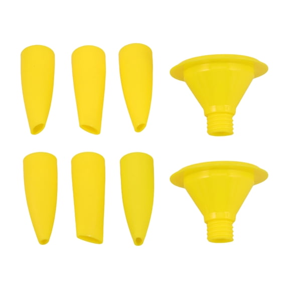 Mobestech Reusable Caulk Nozzles with Extension Tips for Accurate Sealing on Exterior Wall Joints and Cracks