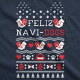 thumbnail image 2 of Crew Neck Sweatshirt Feliz Navi Dogs  Funny Holiday Christmas Ugly Sweater Animal Lover, 2 of 8