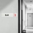 thumbnail image 6 of (4 pack) Pen+Gear Silver Mylar EXIT Sign, 2x8 inch - Ideal for Office & Public Spaces, Easy-Clean Adhesive, 6 of 8