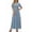*3-Light Blue, variant on VBVC Women's V-Neck Floral Boho Maxi Dress,Ladies' Short Sleeve Smocked Waist Tiered Dress,Casual Flowy A-Line Summer Sundress For Women,Watermelon Red,S-5XL