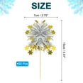 thumbnail image 2 of Uxcell Cupcake Toppers, 50 Pcs Sparkle Tinsel Star Cupcake Picks Birthday Party Graduation Wedding Foil Decor Cocktail Food, 2 of 7