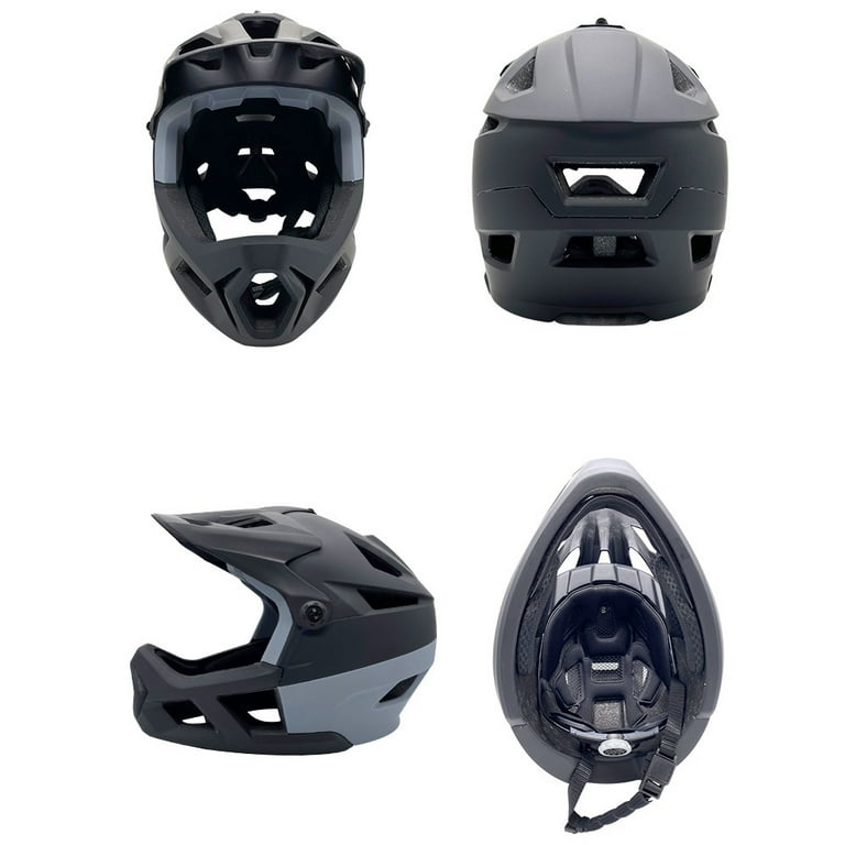 Full Face Mountain Bike Helmet for Men Women Road Bike Helmet Lightweight Adjustable Visor and Goggle Port 55-59CM Impact-Resistant Bicycle Helmet - Walmart.com Full Face Mountain Bike Helmet for Men Women Road Bike Helmet Lightweight Adjustable Visor and Goggle Port 55-59CM Impact-Resistant Bicycle Helmet - Walmart.com