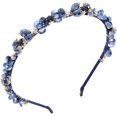 thumbnail image 1 of Antiguo Cristal Venda Azul Brillante Diamante de Imitación Cintas para el Pelo Fiesta Paseo Sombreros Accesorios para el Cabello para Mujeres y Niñas, 1 of 5