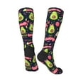 thumbnail image 4 of Easygdp Avocado Love Soccer Socks Sport Knee High Socks Calf Compression Athletic Socks for Men and Women, 4 of 9