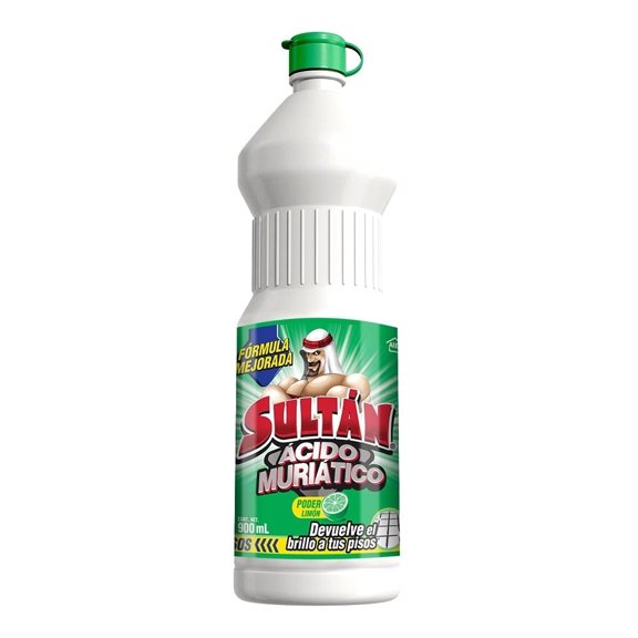 Limpiador de Azulejos Ácido muriático Sultán poder limón 900 ml