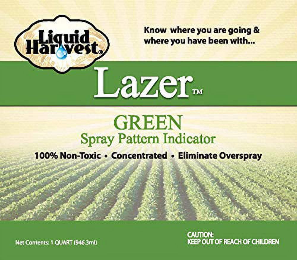 Liquid Harvest Lazer Green Fertilizer Marking Dye Quart Perfect Weed Spray Dye
