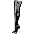 thumbnail image 3 of DAGGER-3000, 6 1 4" Solid Brass Heel Plain Stretch Thigh Boot, 3 of 5