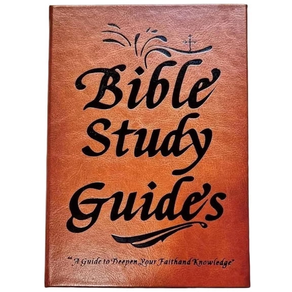 66-Page Bible Study Guide with PU Leather Cover, Portable Daily Scripture Excerpts for Prayer, Reflection, and Deepening of Faith and Knowledge