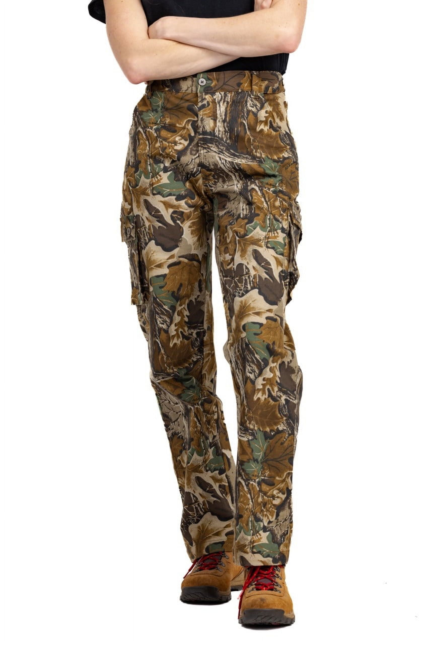 Realtree Women's Classic Camo 6-Pocket Cargo Hunting Pants | Durable, Lightweight Outdoor Apparel  | Size XS-3X
