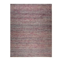 EORC MT889RD8X10 Hand-Knotted Natural Silk Natural Silk Grass Design Rug, 8' x 10', Red Mix Area Rug