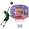 thumbnail image 2 of Indoor Children Mini Basketball System Backboard Hoop Kit Door Wall Mounted Kids Toy Set, 2 of 9