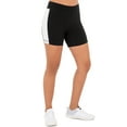 thumbnail image 3 of Athletic Works Women's Active Varsity Stripe 6.5" Bike Shorts, 3 of 5