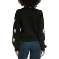 thumbnail image 2 of Saltwater Luxe womens  Crewneck Sweater, xs, Black, 2 of 3