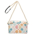 thumbnail image 2 of FORMRS Women Crossbody Purse with Chain Strap Vegan Leather Shoulder Handbag, Pink Abstract Pattern, 2 of 7