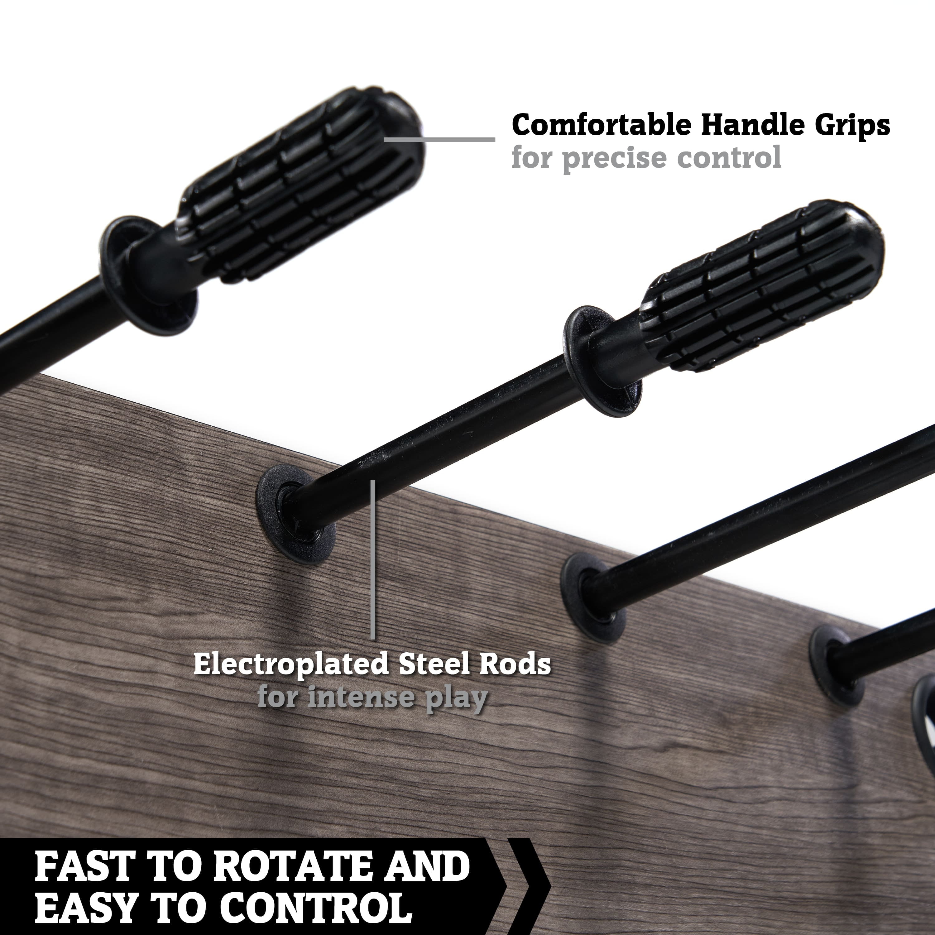 48” Charleston Foosball Gaming Table Standard Size for Family Game Rooms by Hall of Games