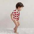 thumbnail image 4 of Balery Hand Drawn Tomatoes Pattern Baby Climbing Clothes Infant Bodysuit Cute Infant Bodysuit Baby Romper-6 Months, 4 of 7