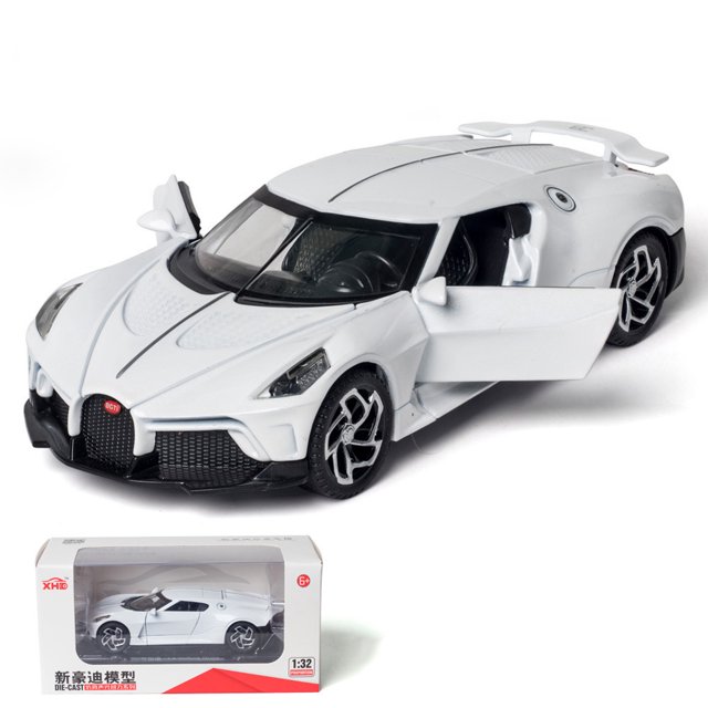 Amyove Recoil Car Model Supercar Sound Light Pull-back Car Model Simulated Car Toy