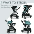 thumbnail image 3 of Britax Willow Brook S+ Baby Travel System, Infant Car Seat and Stroller Combo, Jade Onyx, 43 lb., 3 of 7