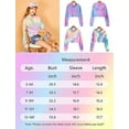 thumbnail image 6 of Oudiya Kids Tie Dye Sweatshirt Crop Tops Hoodie Long Sleeve Pullover for Girls, 5-13 Years, 6 of 8