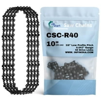 4-Pack 10-Inch Chainsaw Chain R40 Replacement for Black & Decker LCS1020 20-Volt
