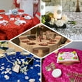 thumbnail image 4 of Efavormart 120" Wholesale Round Table Cover FUSHIA  Grandiose Rosette 3D Satin Tablecloth For Wedding Party Event Decoration, 4 of 11