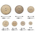 thumbnail image 2 of USOSOU 100pcs 13mm(0.5inch) Brown Natural Coconut Shell Buttons, 2 Holes Eco-friendly Wooden Buttons for Sewing, Children Handmade Scrapbooking, Baby Clothes, DIY Crafts…, 2 of 6