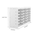 thumbnail image 2 of LOLIPPYY Portable Wood Cd Case White Compact Lightweight Media Storage Box for Home Office Use, 2 of 8