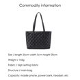 thumbnail image 3 of TRKIYQC Bolso de hombro para mujer Lingge/ Patrón de cocodrilo/ Estampado/ Diseño de leopardo Cierre de cremallera Bolso de mano de gran capacidad TRKIYQC  casual, 3 of 6