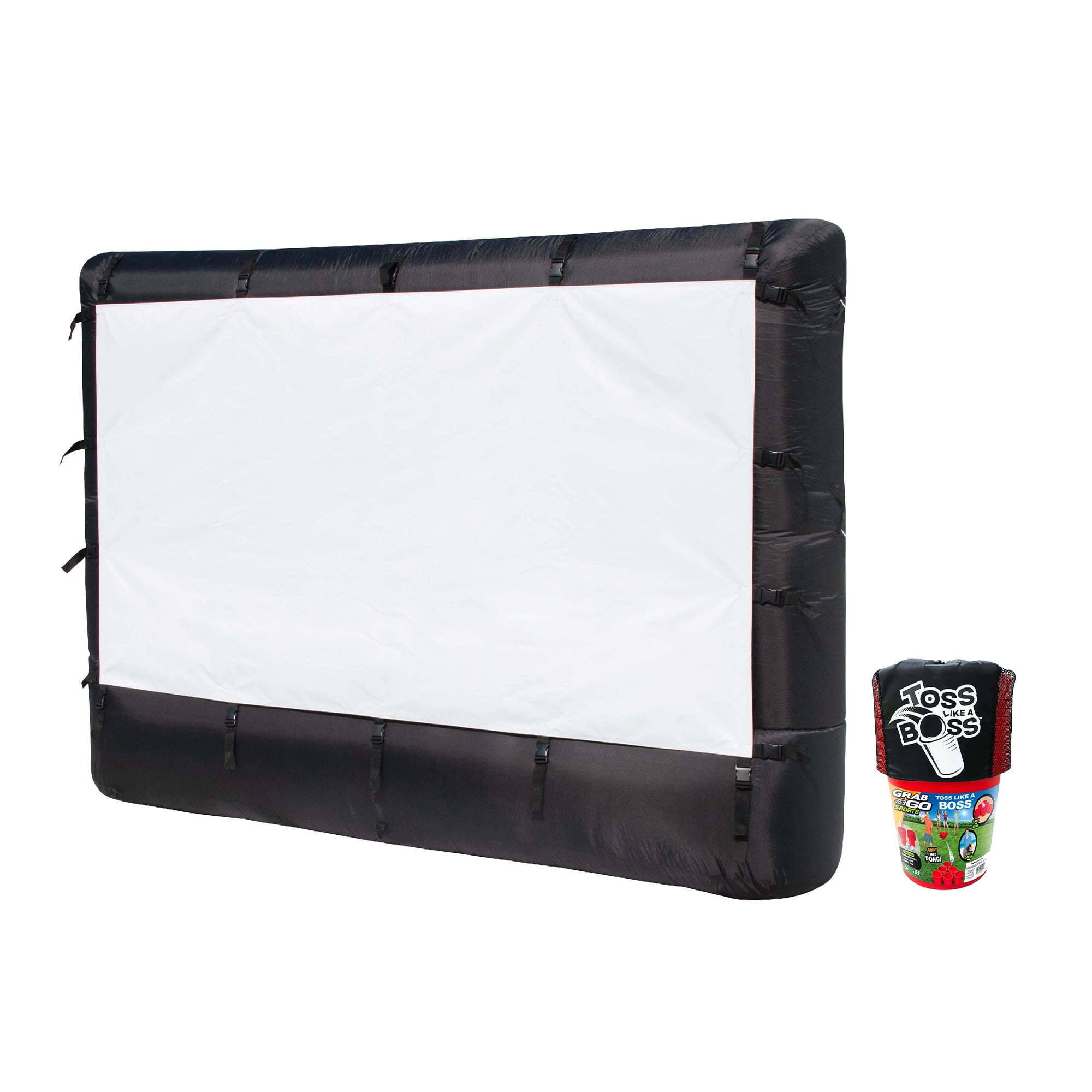 Banzai Toss Like A Boss Pong Game & Airflowz Inflatable Projection Screen -  Walmart.com