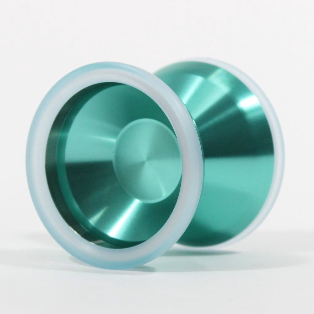 Unparalleled Distortion Yo-Yo - Tri-Material - Daniel Kim Signature YoYo (Green with Translucent Blue PC and SS)