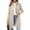 Coat-White, variant on BangWanChi Lightweight Jacket Women Fall Women's Solid Color Elegant Single Breasted Long Sleeved Lapel Winter Coat Pea Woolen Coat Jacket