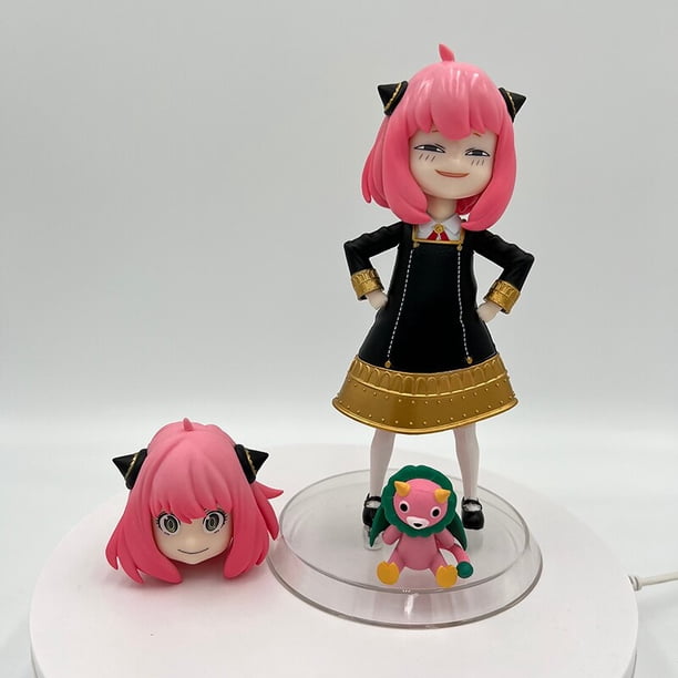 Figura de acción de la familia ESPÍA DE 18cm, dos cabezas, Anya Forger Noodle Stopper, modelo de colección, muñecos de juguete Gong Bohan LED