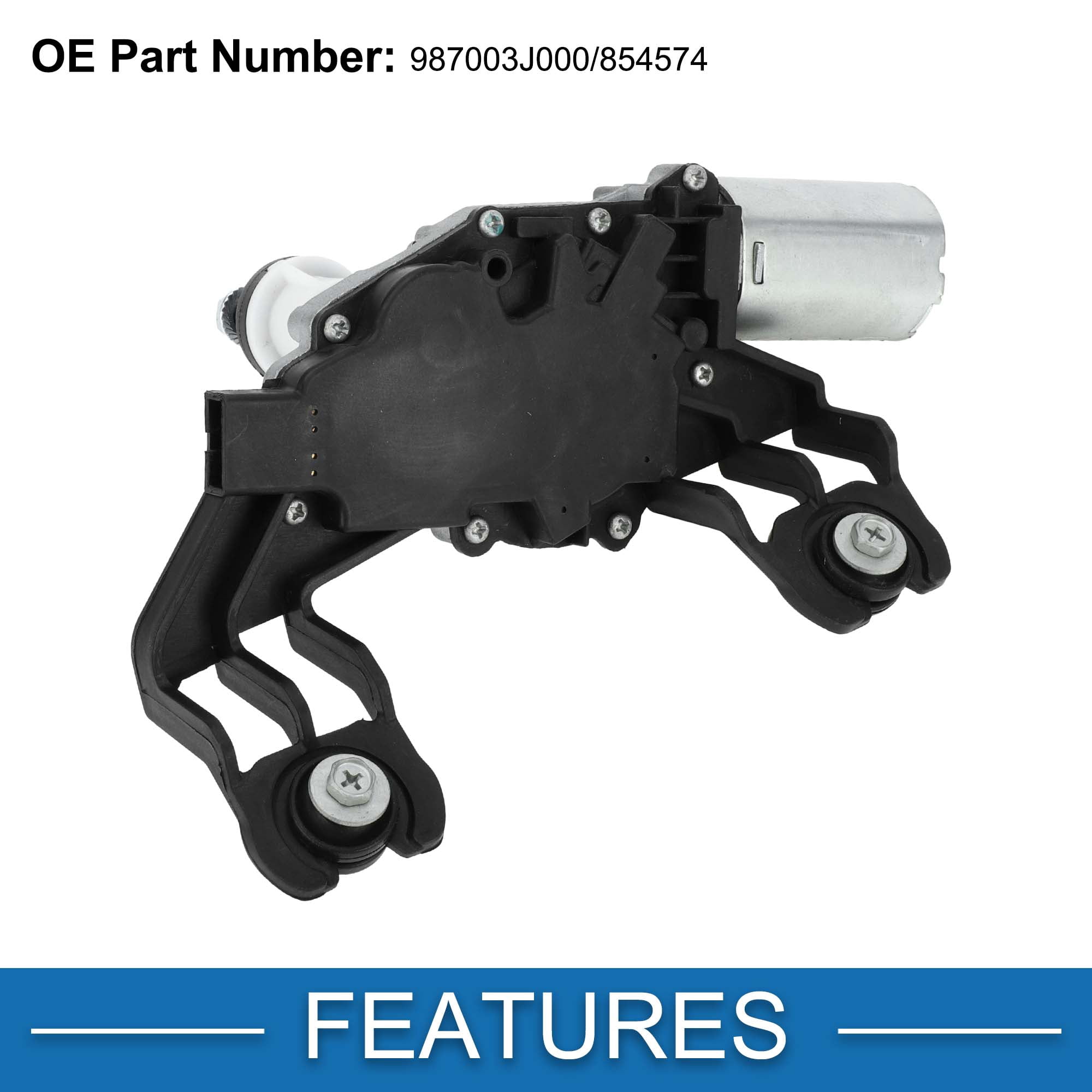 Unique Bargains Rear Wiper Motor No.987003J000 Replacement for Hyundai Veracruz 2007-2012