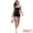 Black, variant on DARING DIVA Colorblock Workout Square Neck Tank Shaper Shorts Leotard M Blue