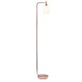 thumbnail image 2 of All The Rages Lampe de Sol Lanterne en Fer Moderne avec Abat-Jour en Verre, Or Rose, 2 of 6