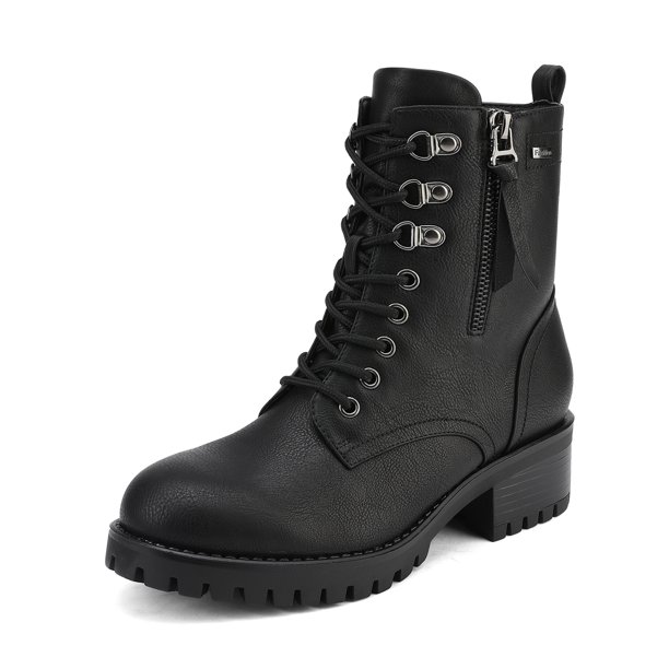 Dream Pairs - DREAM PAIRS Women's Military Lace Up Combat Boots Chelsea ...