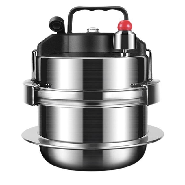 TFixol Upgraded 2.0L Stainless Steel Mini Pressure Cooker with Non-Stick Coating, Portable for Outdoor & Home Use, Includes Storage Bag, Energy-Saving & Fast Cooking.