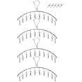 thumbnail image 1 of Stainless Steel Clothes Drying Racks Drying Hanger Laundry Drip Hanger (10-Clips, Silvery-2 Pack), 1 of 7