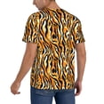 thumbnail image 2 of Uemuo Zebra Print Mens Polo Shirts Baseball T-shirt Performance Short Sleeve Golf Shirt Moisture Wicking Athletic Casual Collared T-Shirt-, 2 of 7